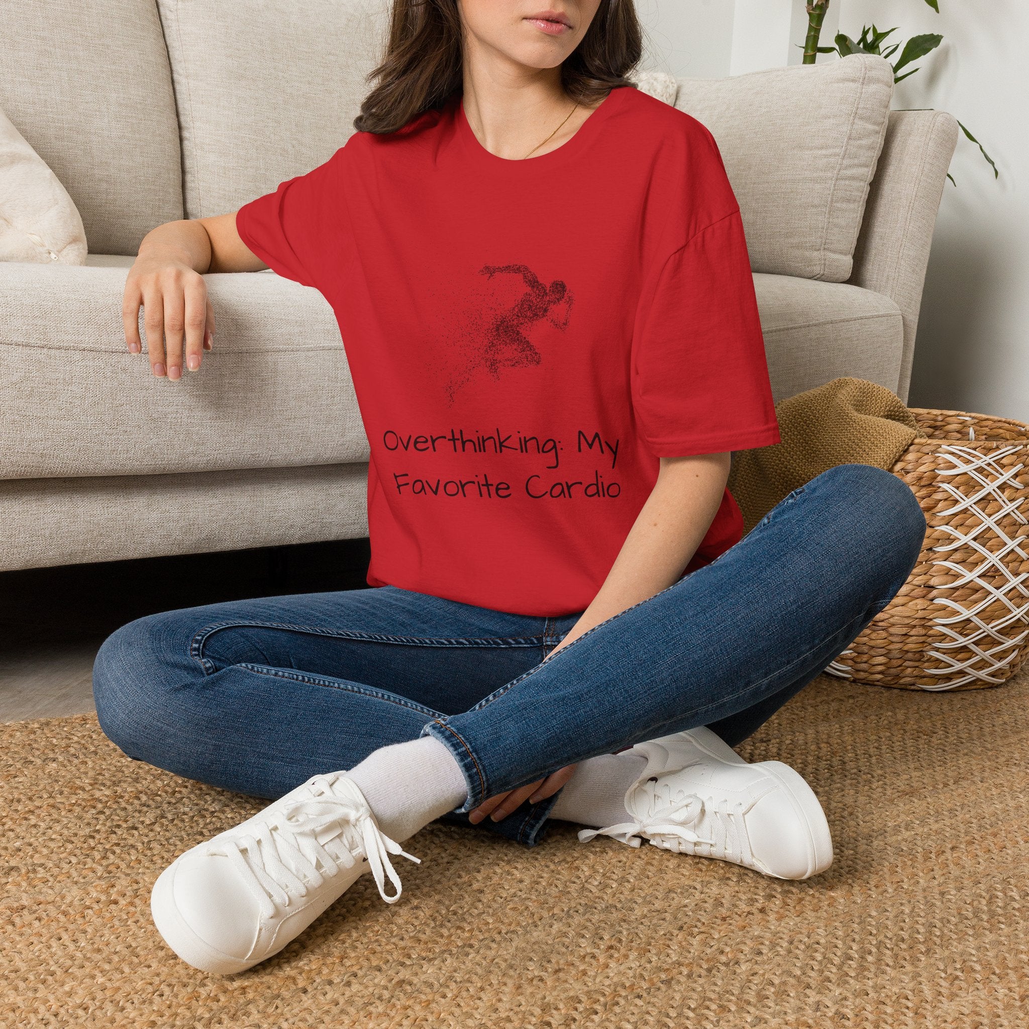 "Overthinking: My Favorite Cardio" Runner Graphic Tee