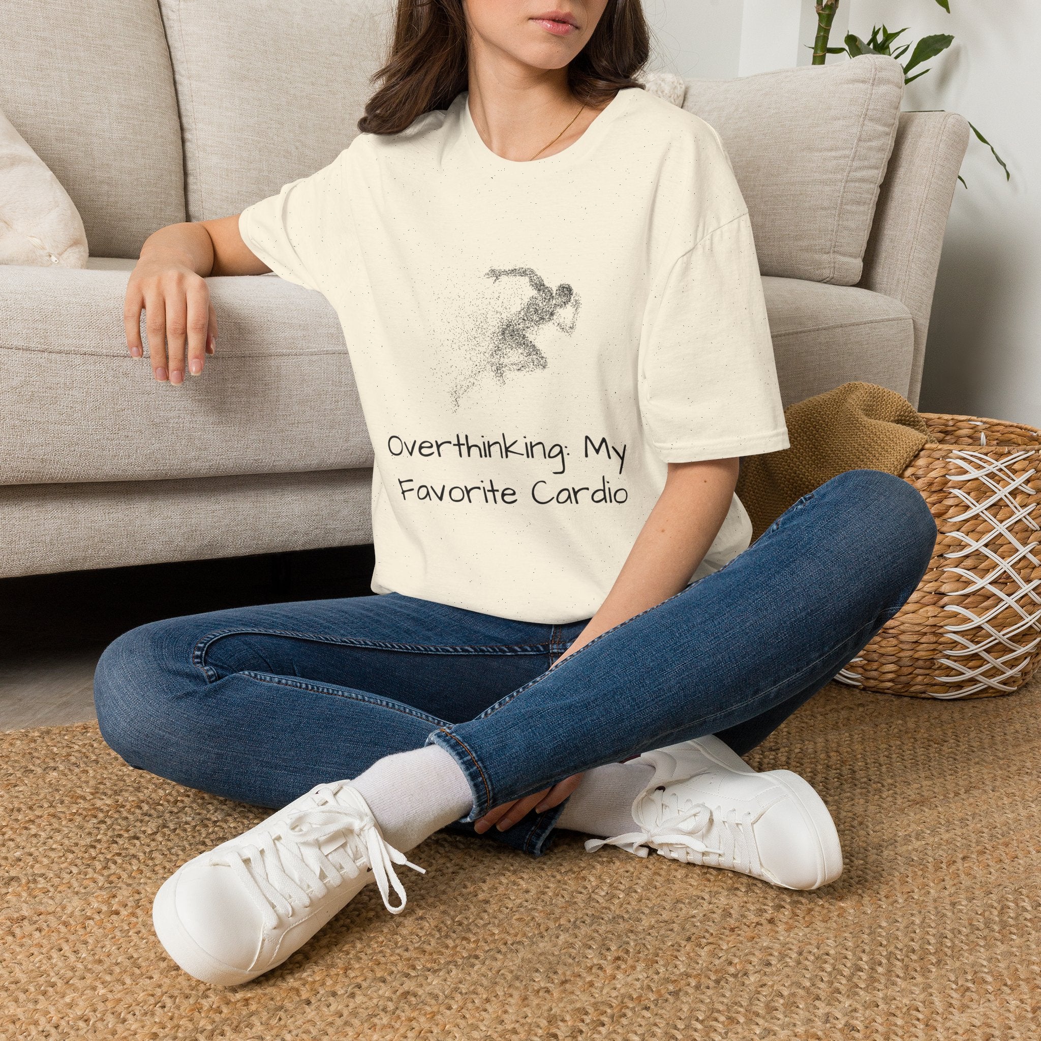 "Overthinking: My Favorite Cardio" Runner Graphic Tee