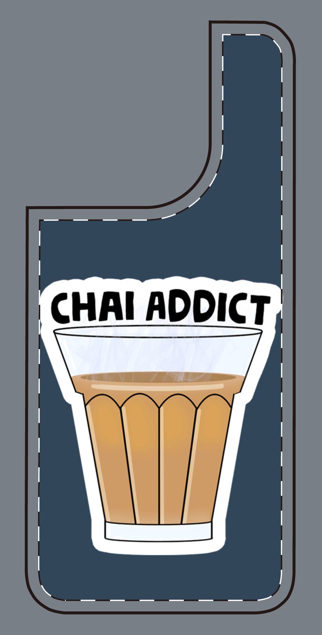 Chai Addict Phone Case — Colorful Tea Glass Design