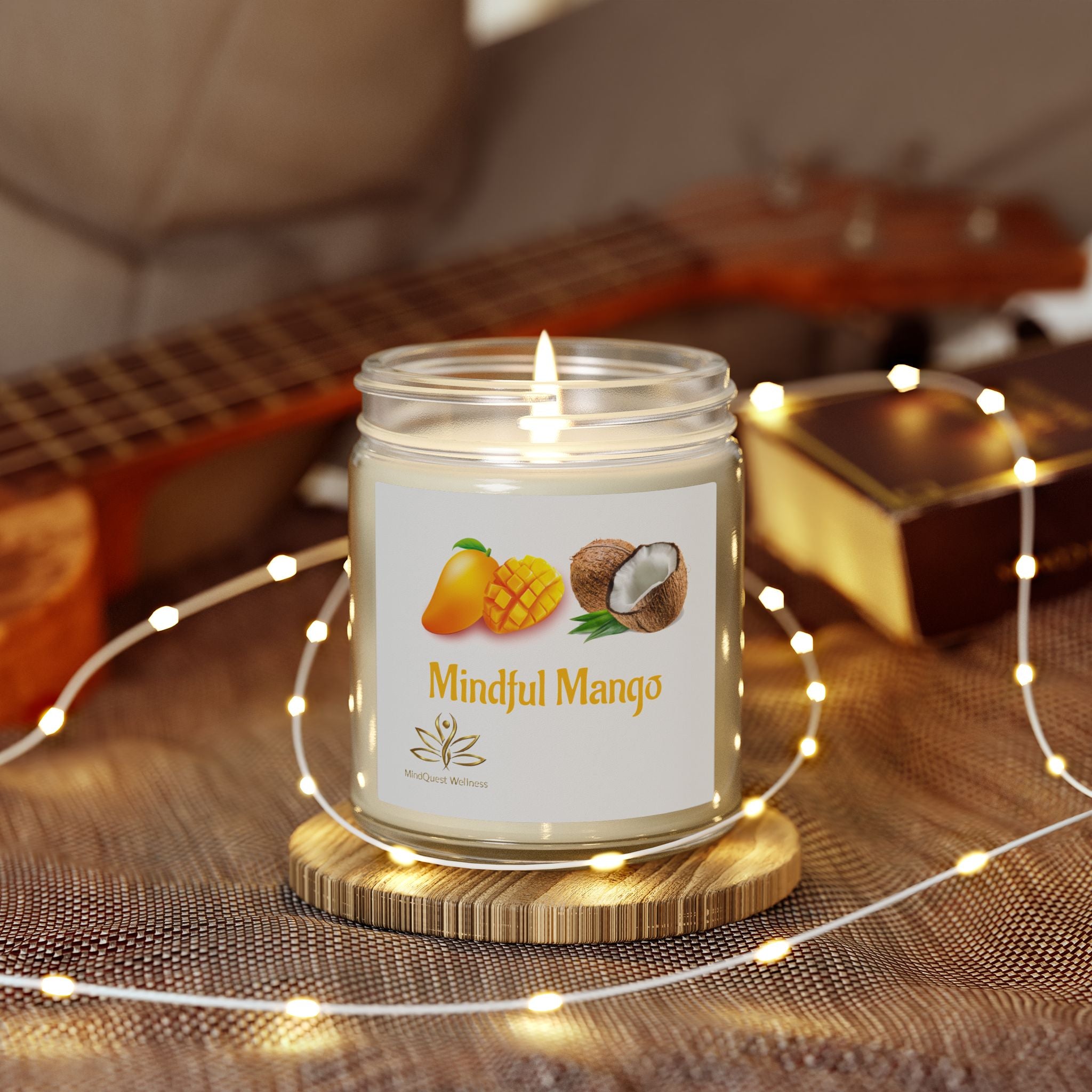 Mindful Mango Coconut Apricot Wax Candle (4oz & 9oz)