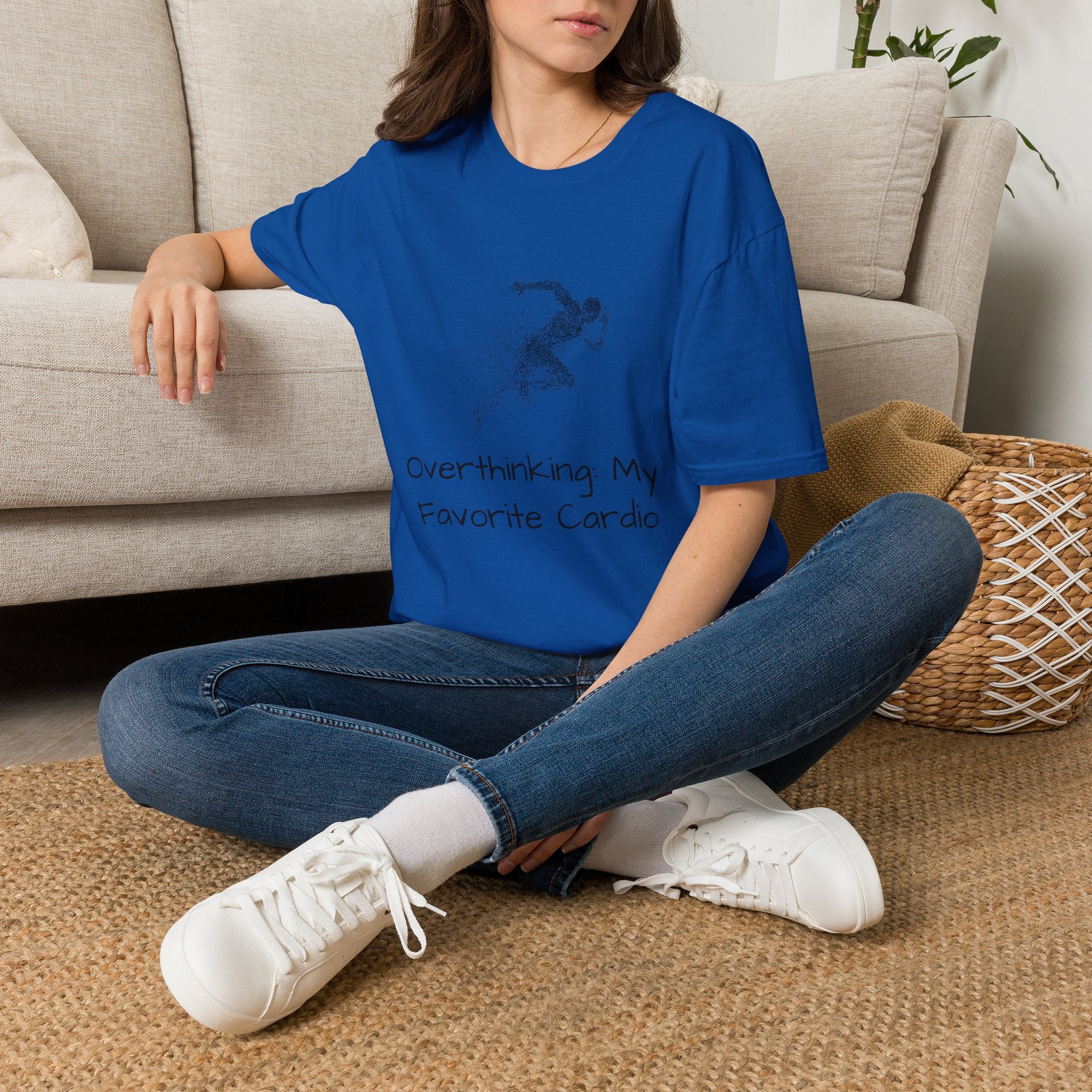 "Overthinking: My Favorite Cardio" Runner Graphic Tee