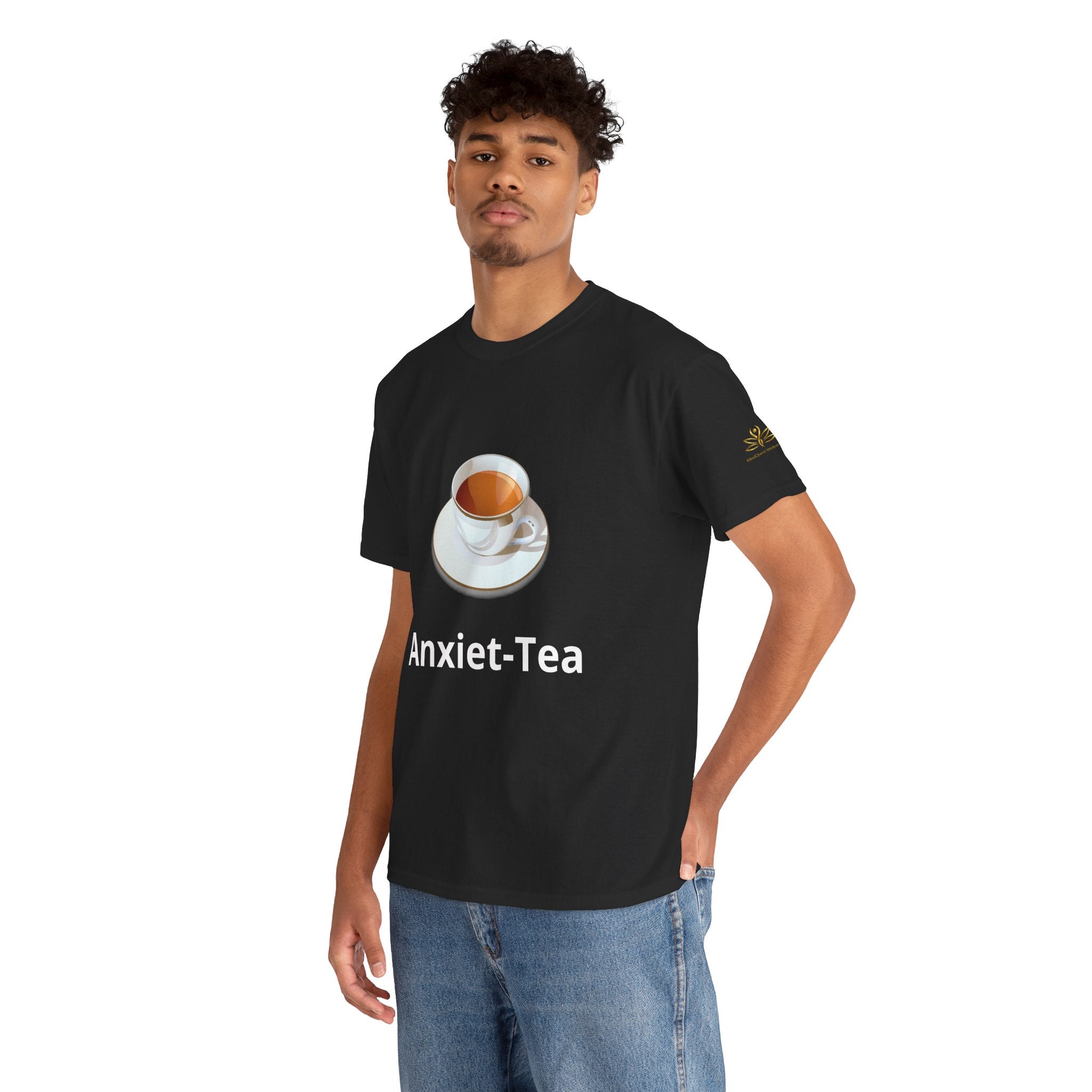 Anxiet-Tea Tee — Funny Tea Cup Graphic T-Shirt for Anxious & Introverted Adults