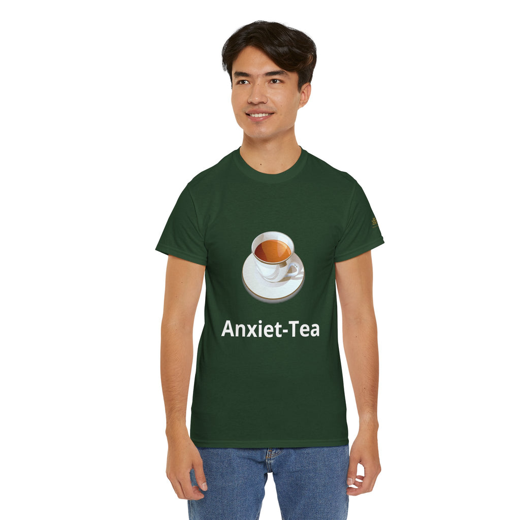 Anxiet-Tea Tee — Funny Tea Cup Graphic T-Shirt for Anxious & Introverted Adults