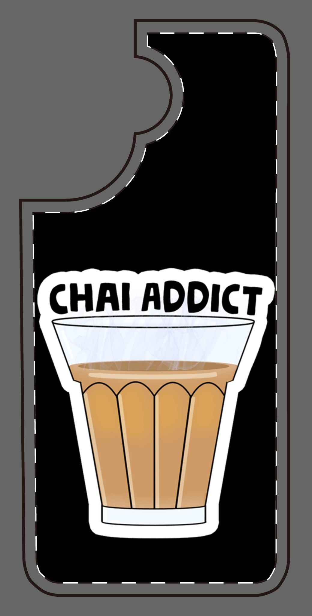 Chai Addict Phone Case — Colorful Tea Glass Design