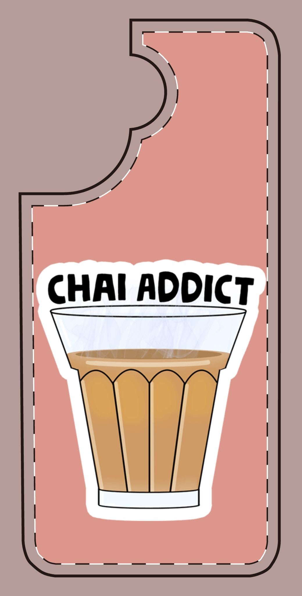 Chai Addict Phone Case — Colorful Tea Glass Design