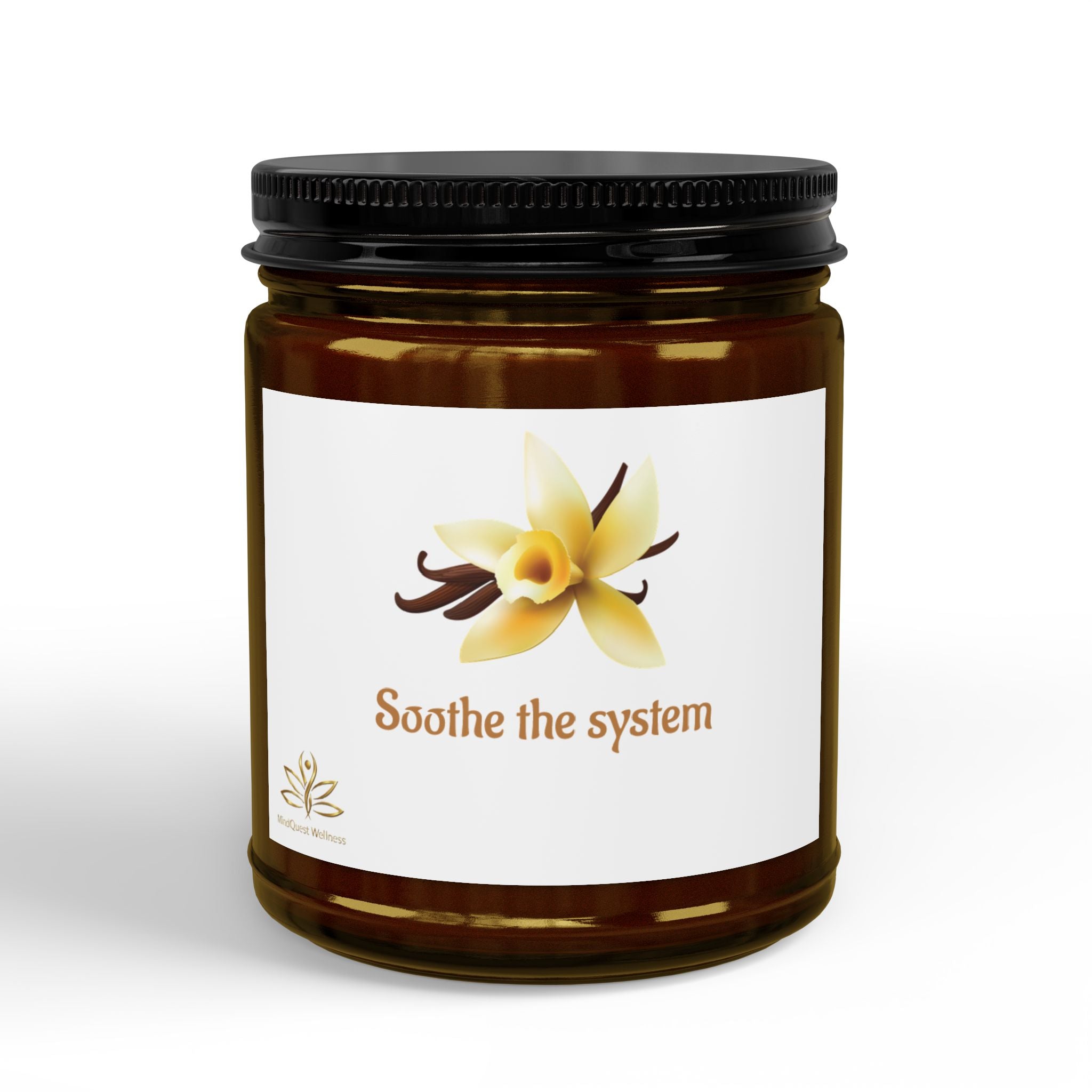 Soothe the System,  Soy Candles with Black Lid, (4 and 9oz)
