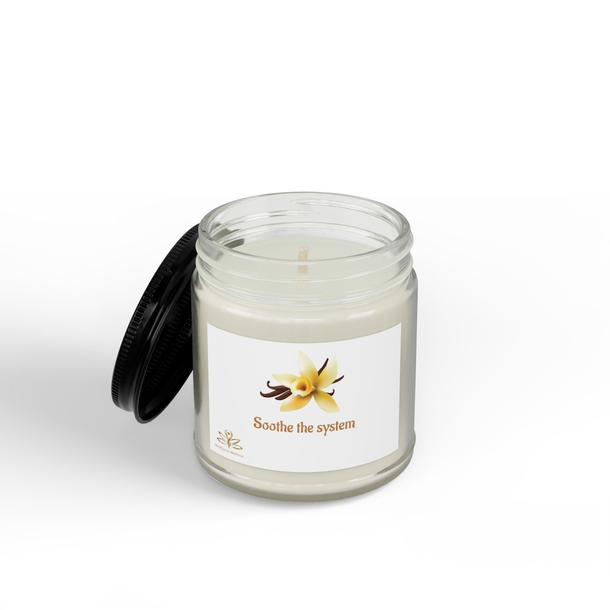 Soothe the System,  Soy Candles with Black Lid, (4 and 9oz)