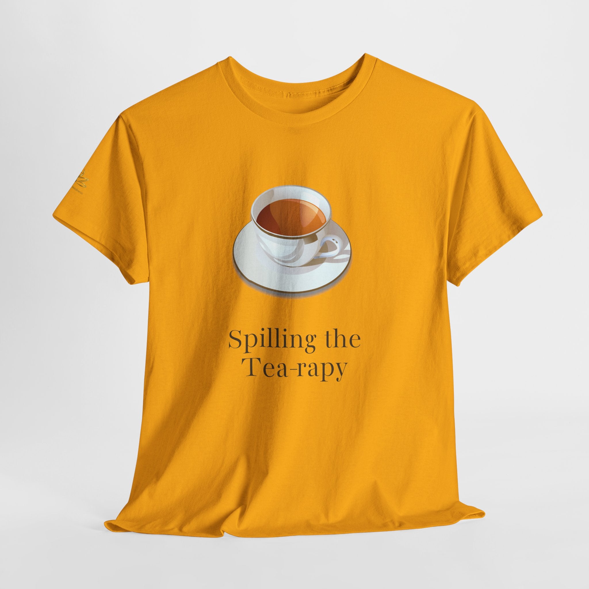 Tea Cup Tee — "Spilling the Tea-rapy" Graphic T-Shirt