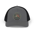 Floral Wreath Snapback Trucker Cap — "Bloom At Your Own Pace"