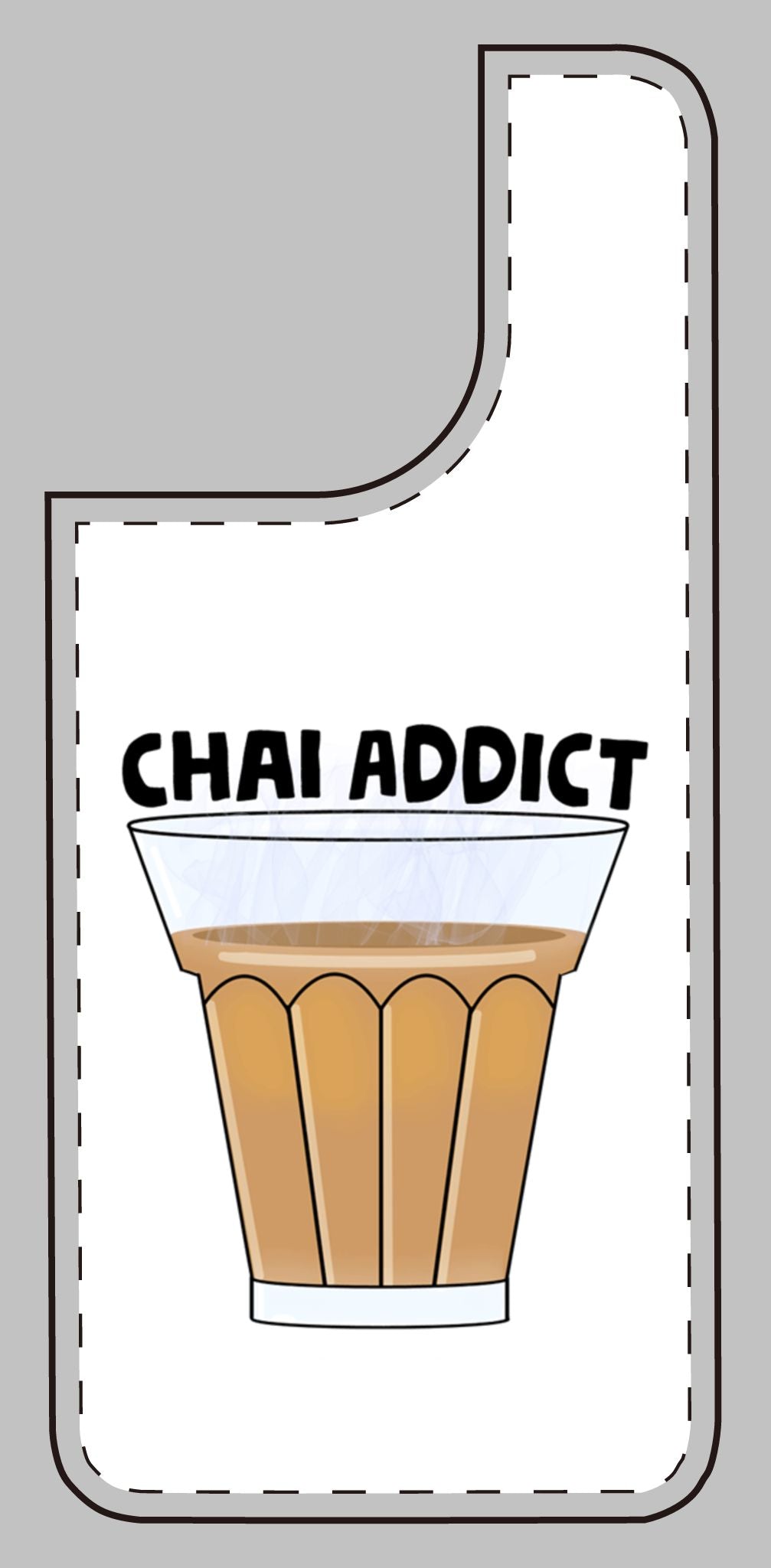 Chai Addict Phone Case — Colorful Tea Glass Design