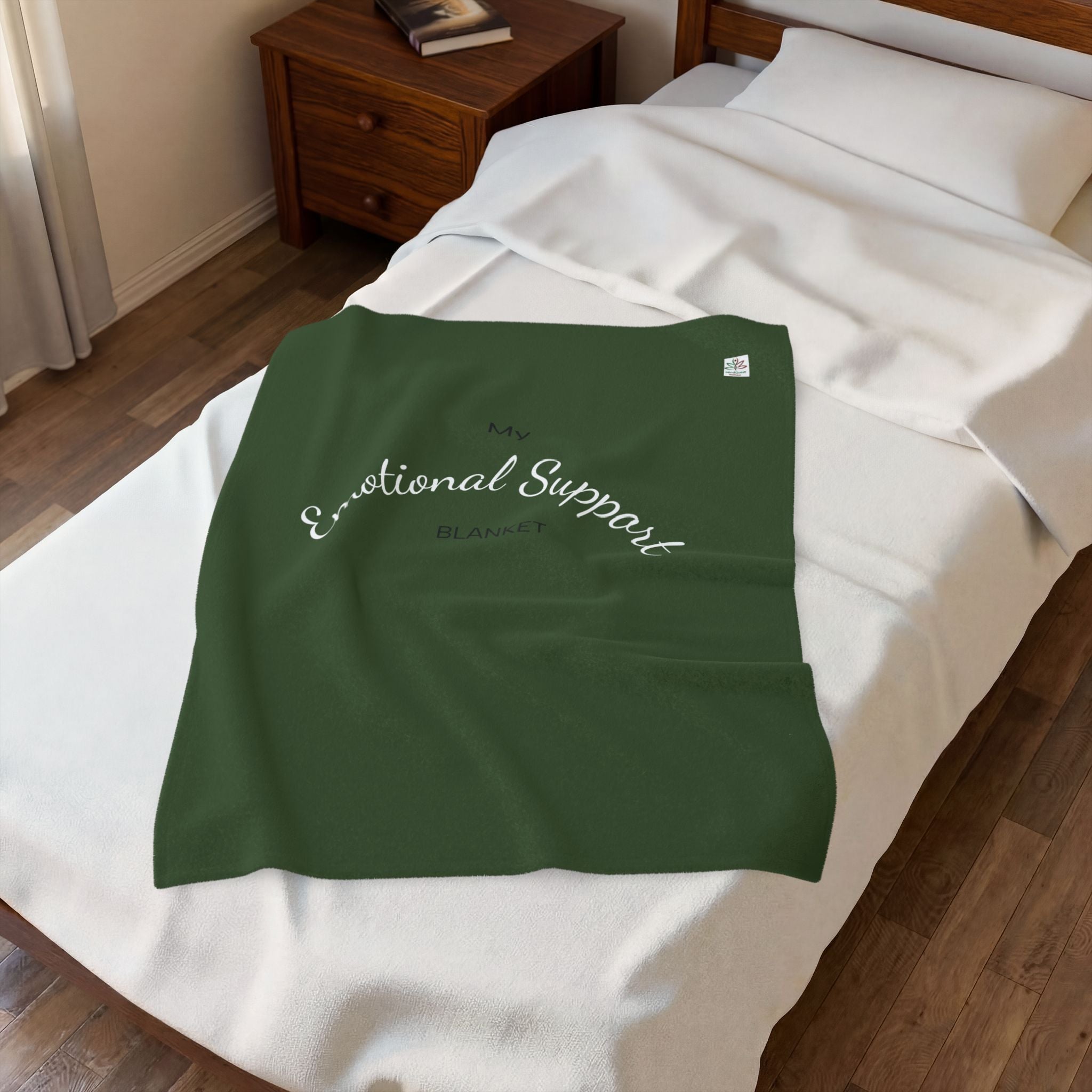 Velveteen Plush Blanket — "My Emotional Support Blanket" Soft Cozy Throw