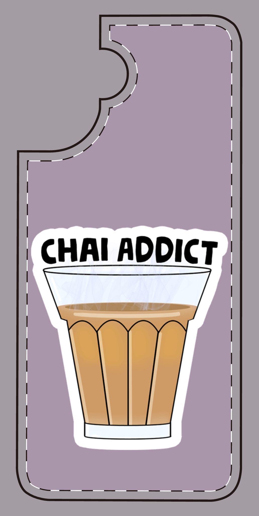 Chai Addict Phone Case — Colorful Tea Glass Design