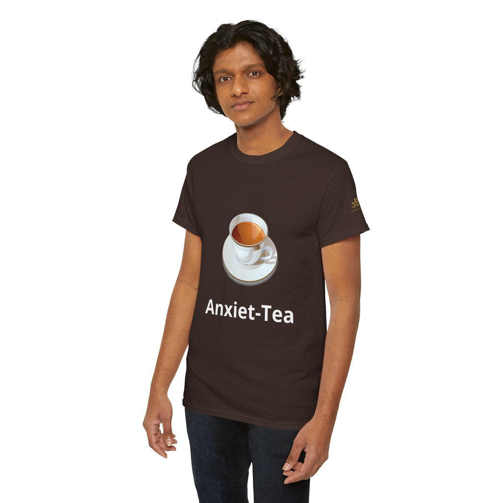 Anxiet-Tea Tee — Funny Tea Cup Graphic T-Shirt for Anxious & Introverted Adults