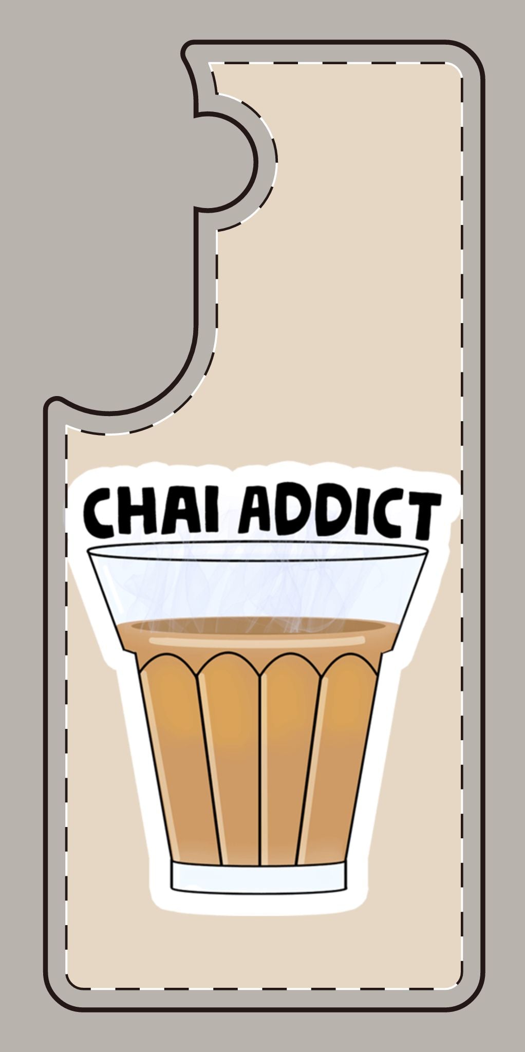Chai Addict Phone Case — Colorful Tea Glass Design