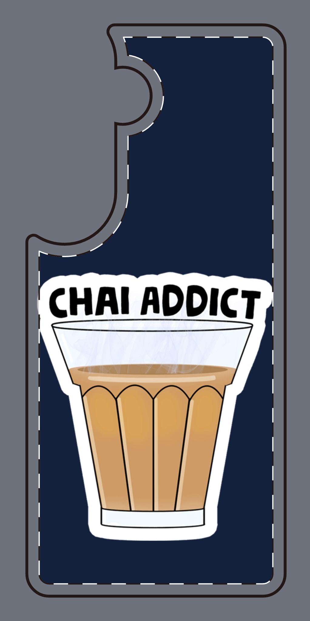 Chai Addict Phone Case — Colorful Tea Glass Design