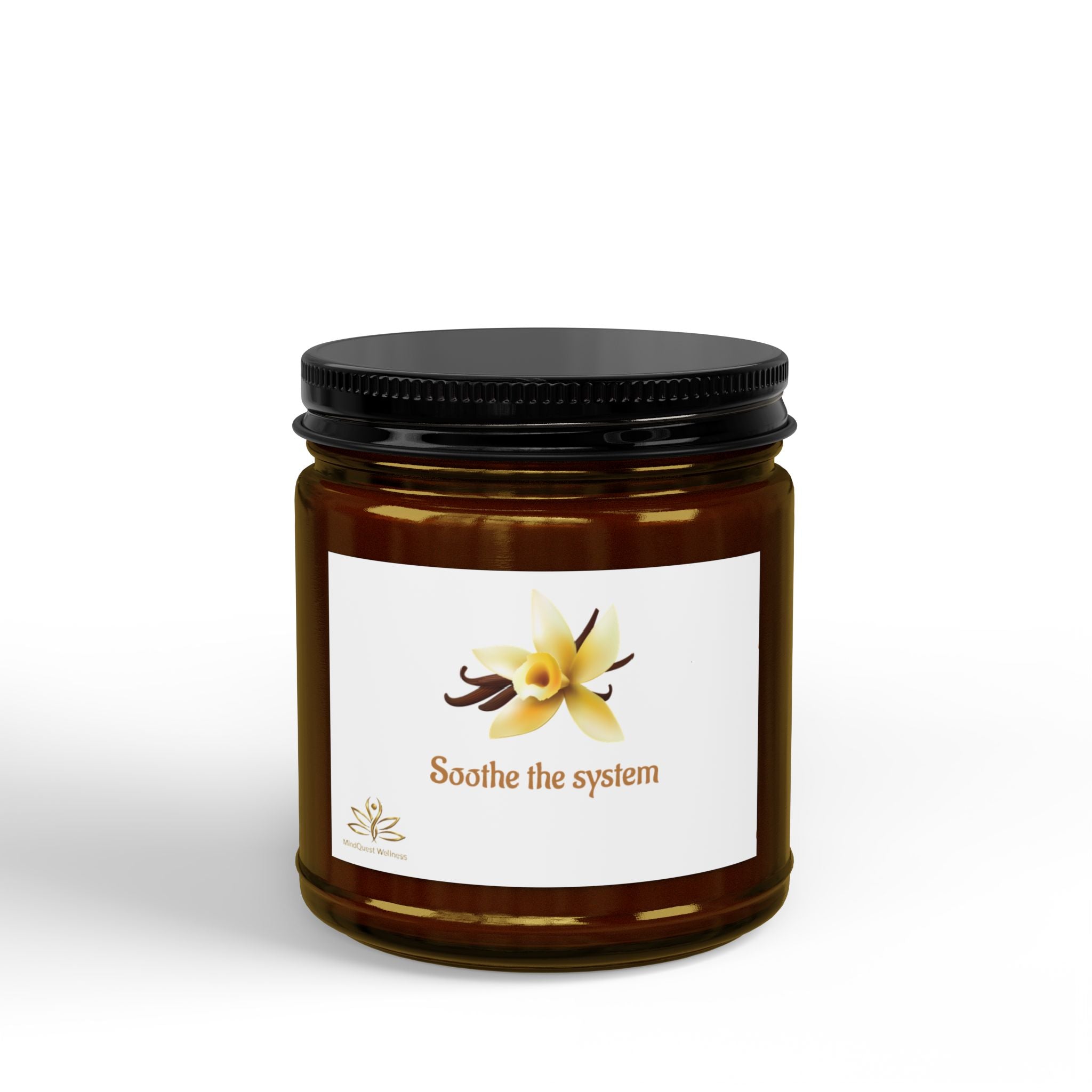 Soothe the System,  Soy Candles with Black Lid, (4 and 9oz)